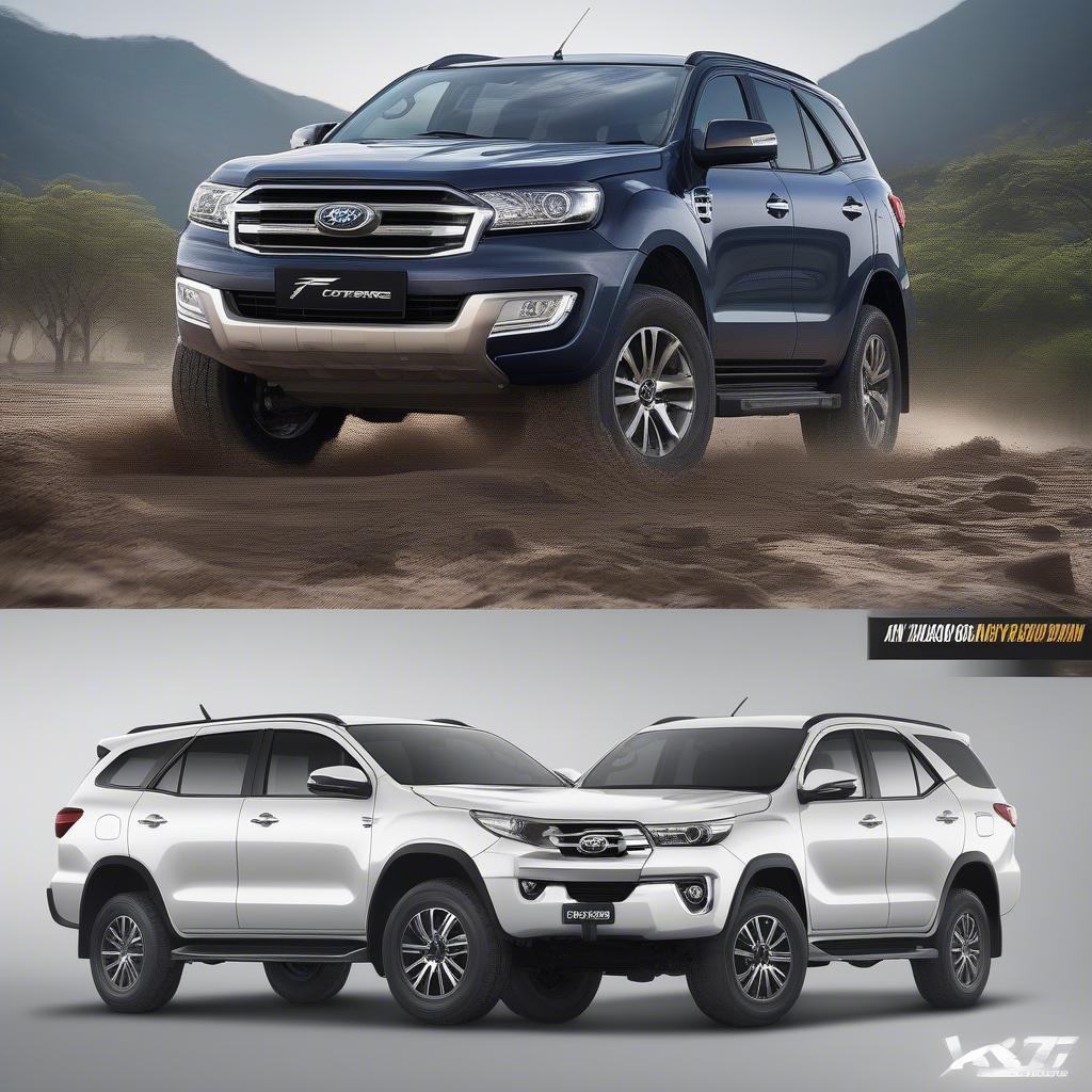 So sánh động cơ Ford Everest và Toyota Fortuner