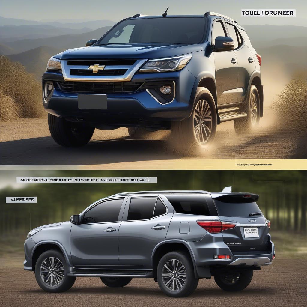 So sánh động cơ Trailblazer và Fortuner 2018