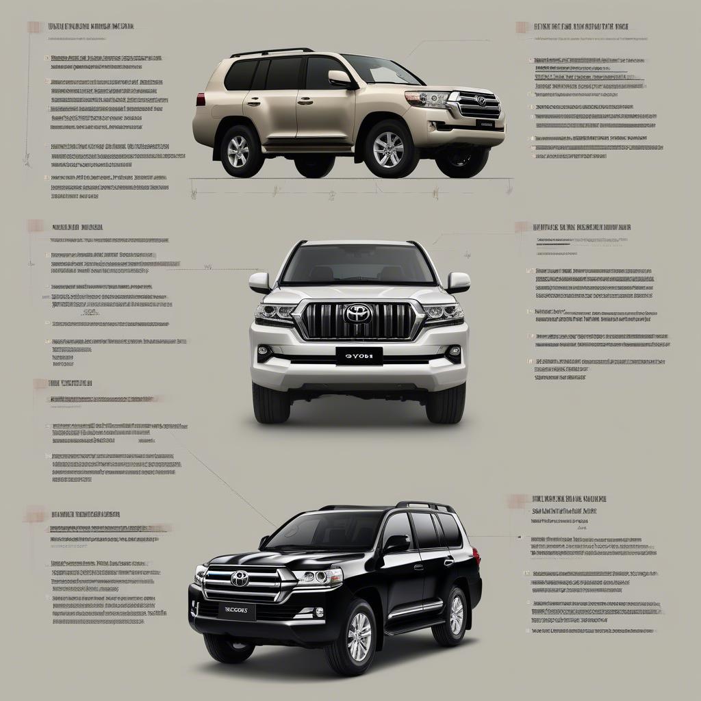 So sánh Toyota Land Cruiser 2004 với các dòng xe SUV cùng phân khúc