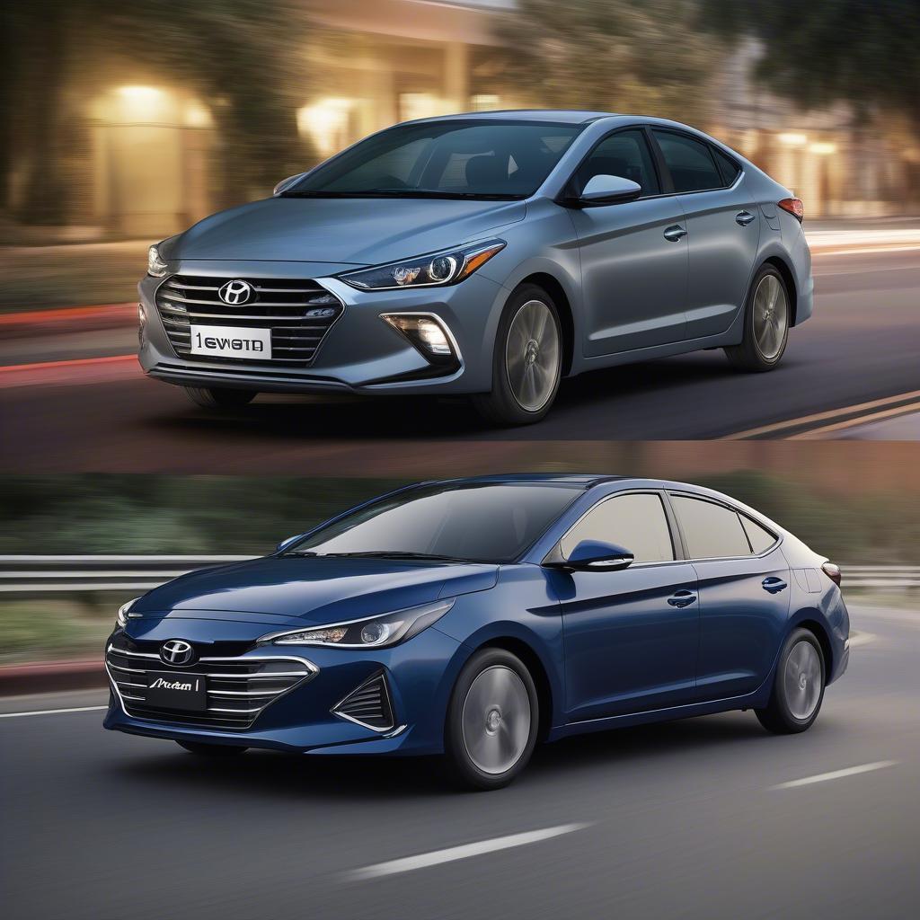 So sánh ngoại thất Elantra và Altis 2018