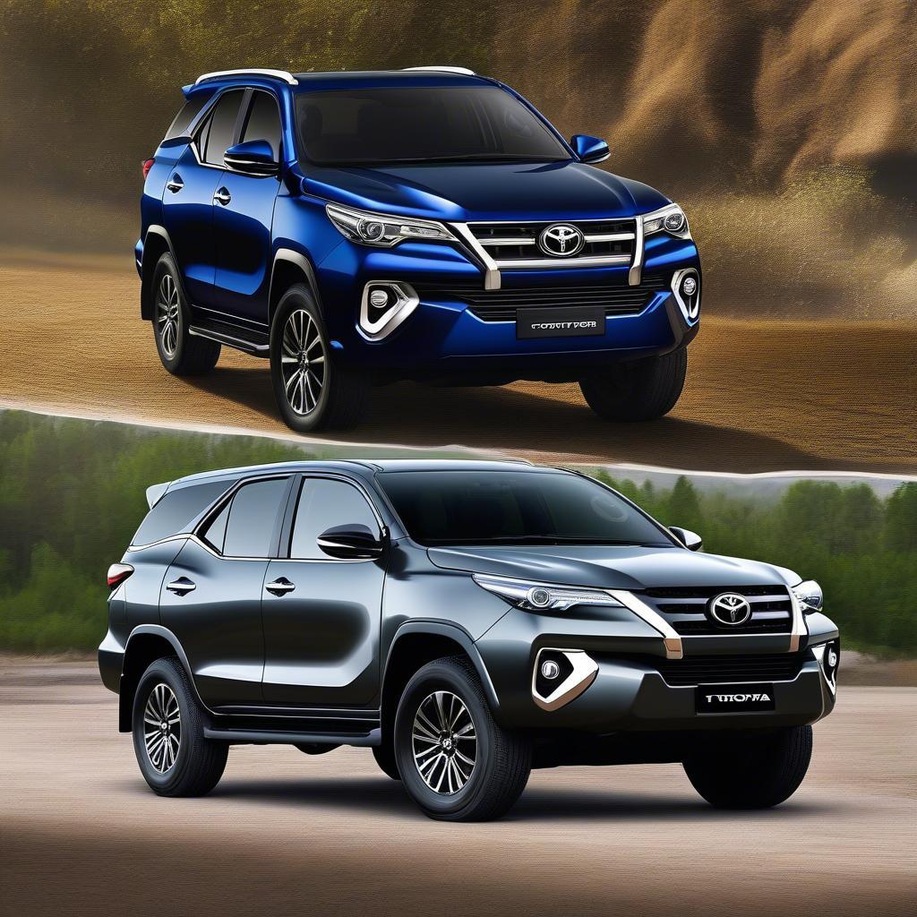 So sánh ngoại thất Fortuner 2018 và 2019