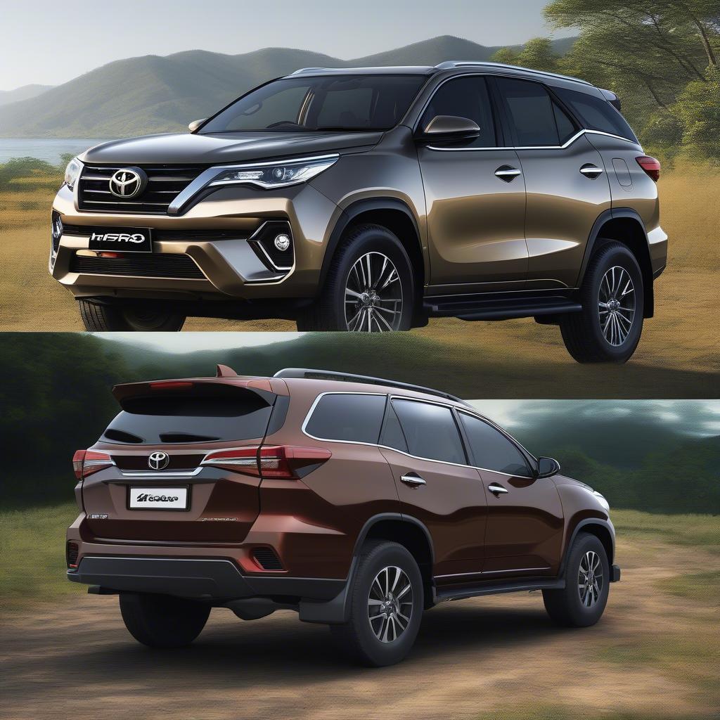 So sánh ngoại thất Fortuner và CRV