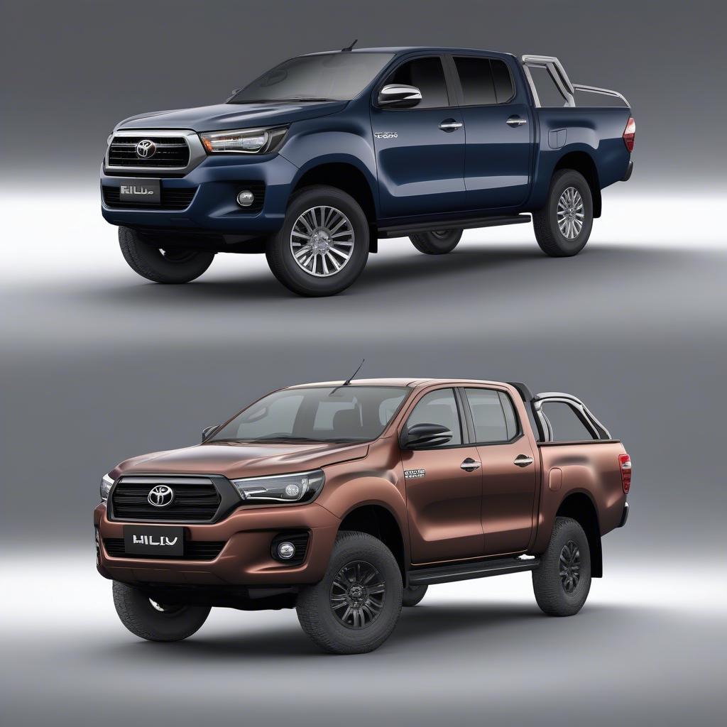 So sánh ngoại thất Toyota Hilux và Ford Ranger