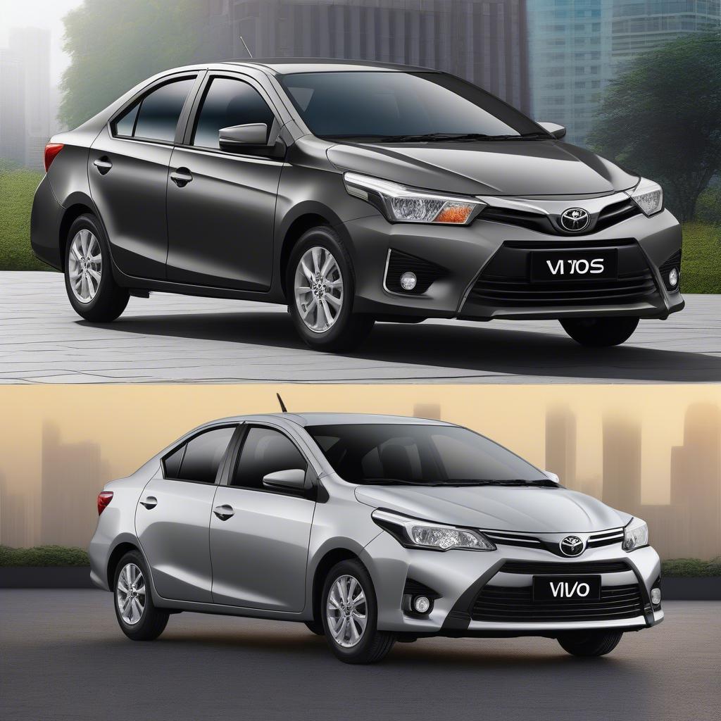 So sánh ngoại thất Vios 2018 và 2019