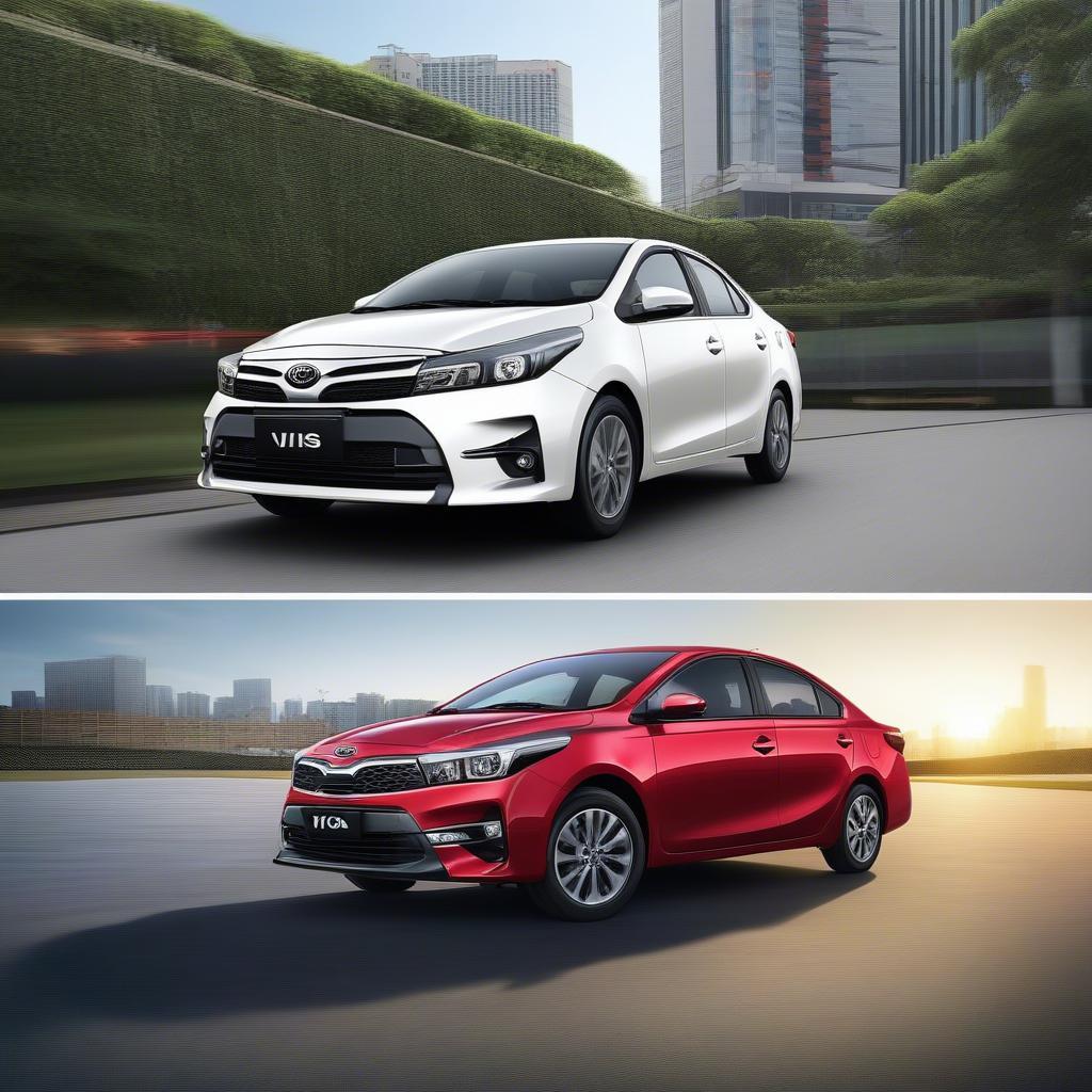 So sánh ngoại thất Vios 2019 và Kia Cerato 2019