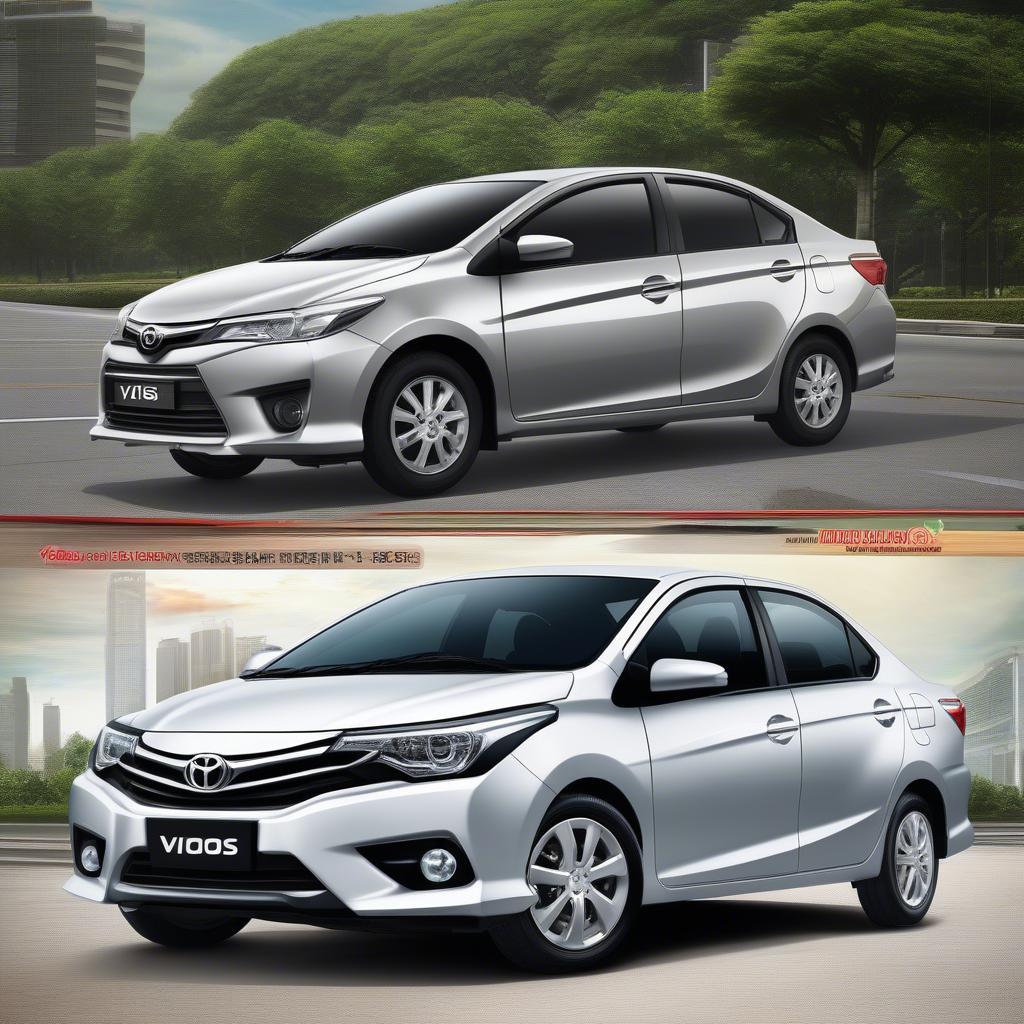 So sánh ngoại thất giữa Toyota Vios và Honda City