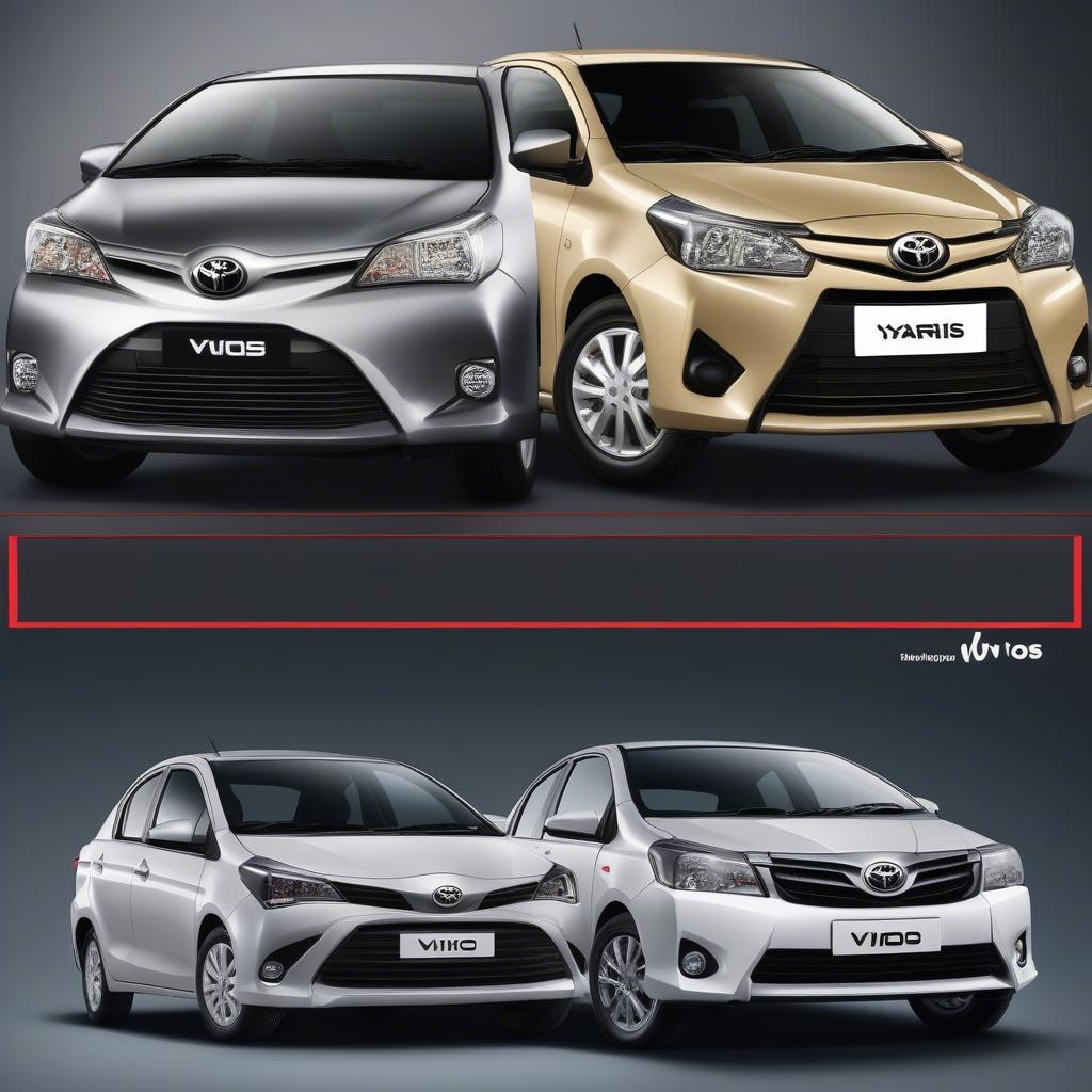 So sánh ngoại thất Toyota Yaris và Vios: Sự khác biệt giữa phong cách trẻ trung và lịch lãm