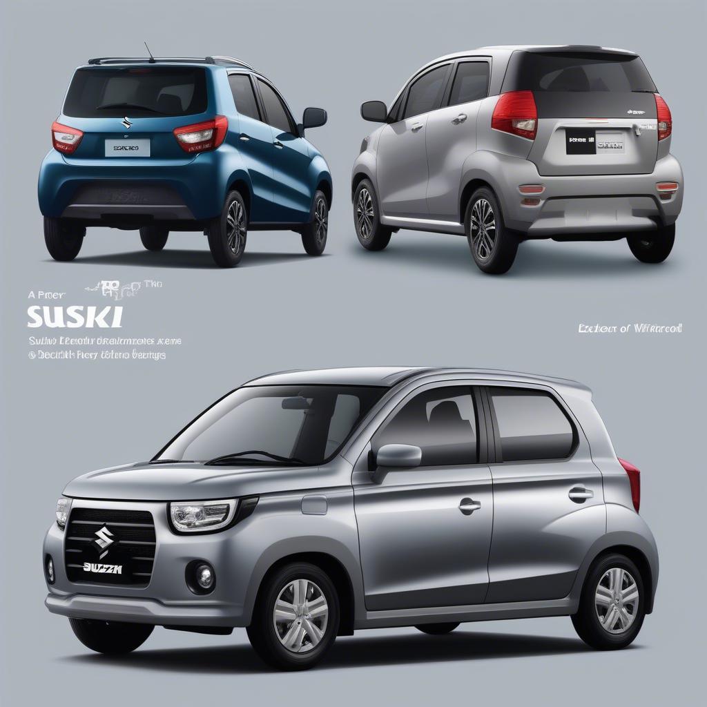 So sánh ngoại thất Suzuki Rush và Wigo