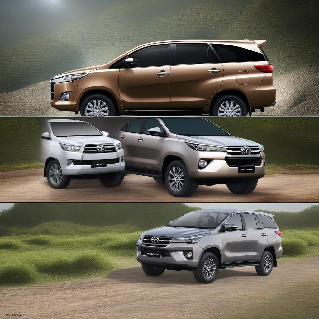 So sánh thiết kế ngoại thất Innova và Fortuner