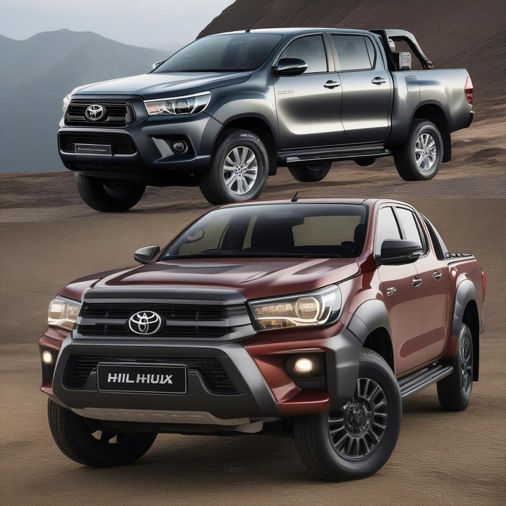 So sánh ngoại thất Toyota Hilux và Ford Ranger 2018