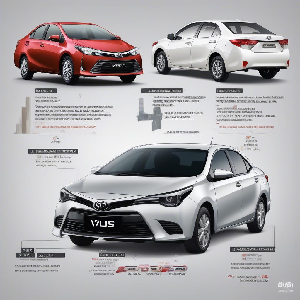 So sánh Toyota Vios và Corolla Altis