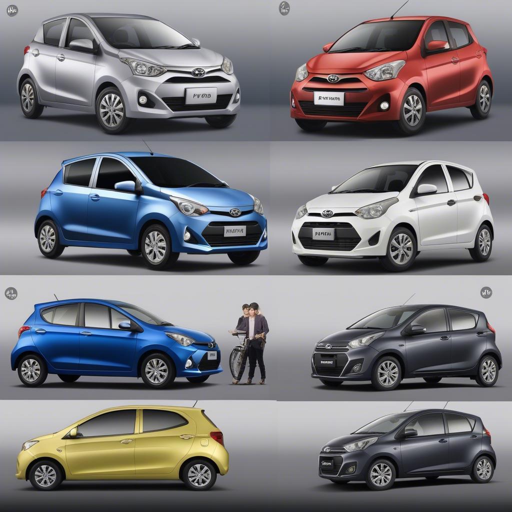 So sánh thiết kế ngoại thất Toyota Wigo và Hyundai i10