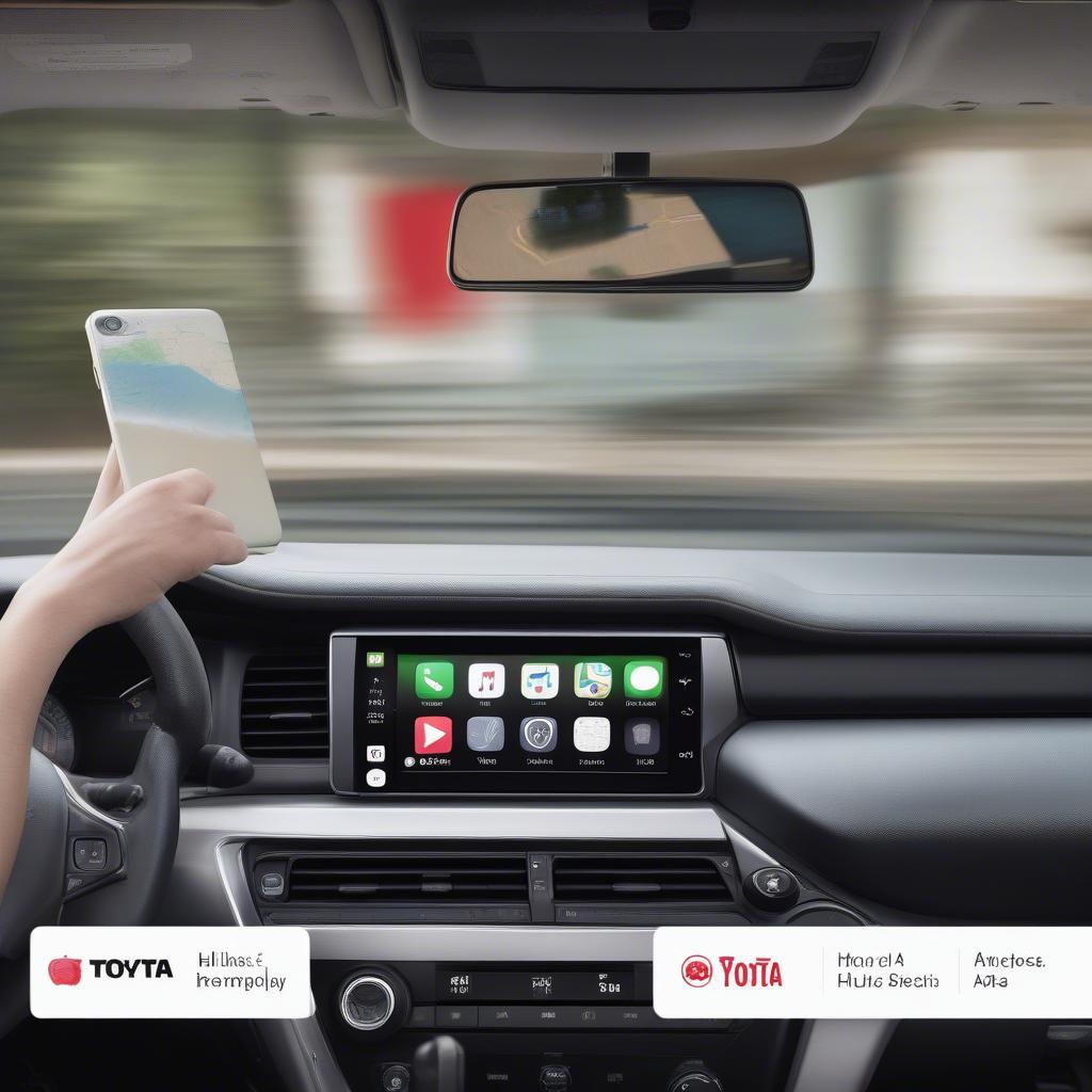 Sử dụng Apple CarPlay trên Toyota Hilux