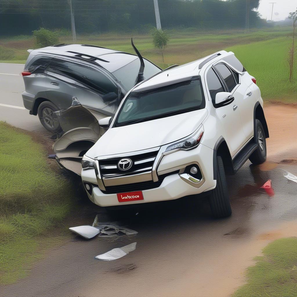 Tai nạn Fortuner do lỗi người lái