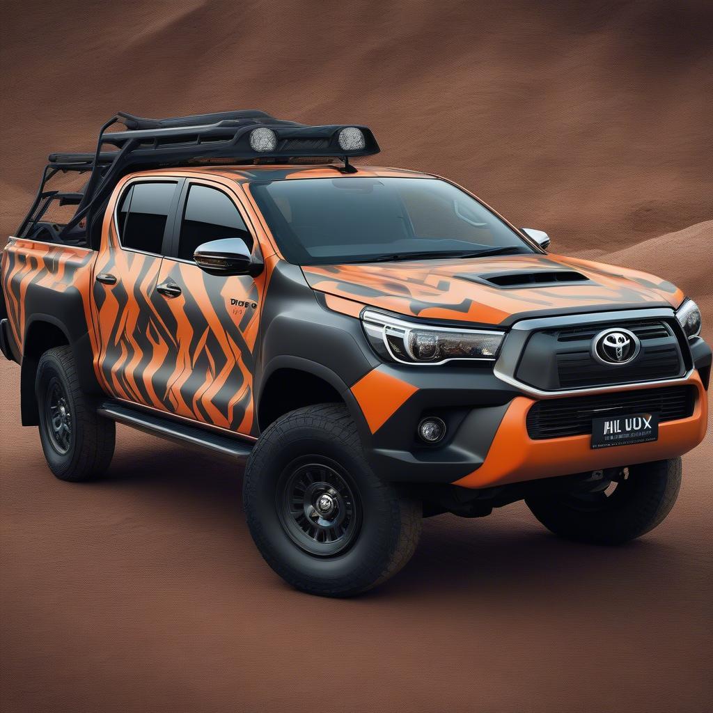 Tem xe Hilux mạnh mẽ, cá tính