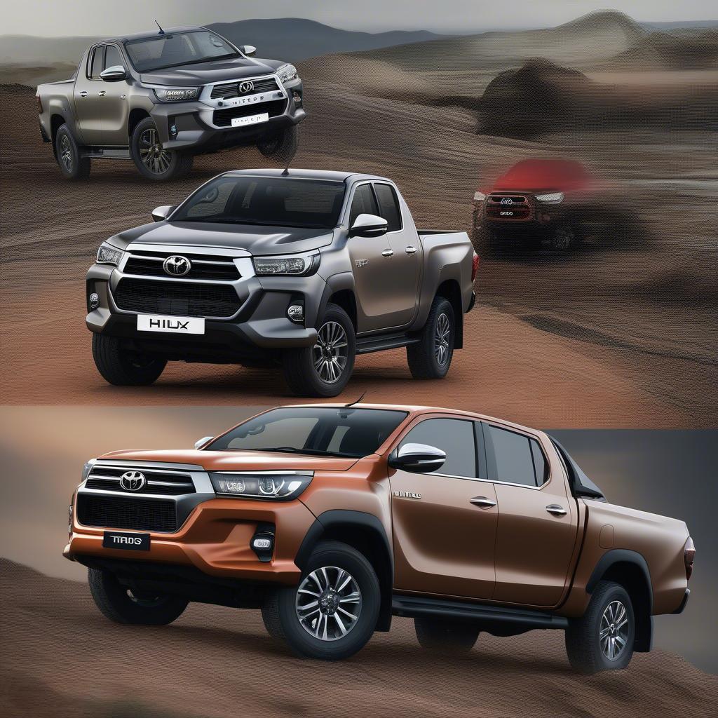 Thiết kế ngoại thất Hilux và Triton