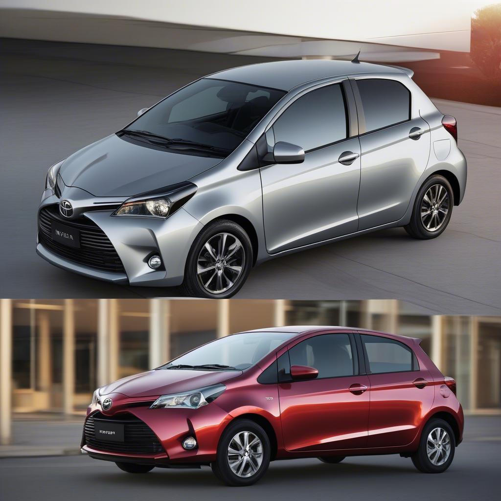 Thiết kế ngoại thất Toyota Yaris hiện đại và năng động