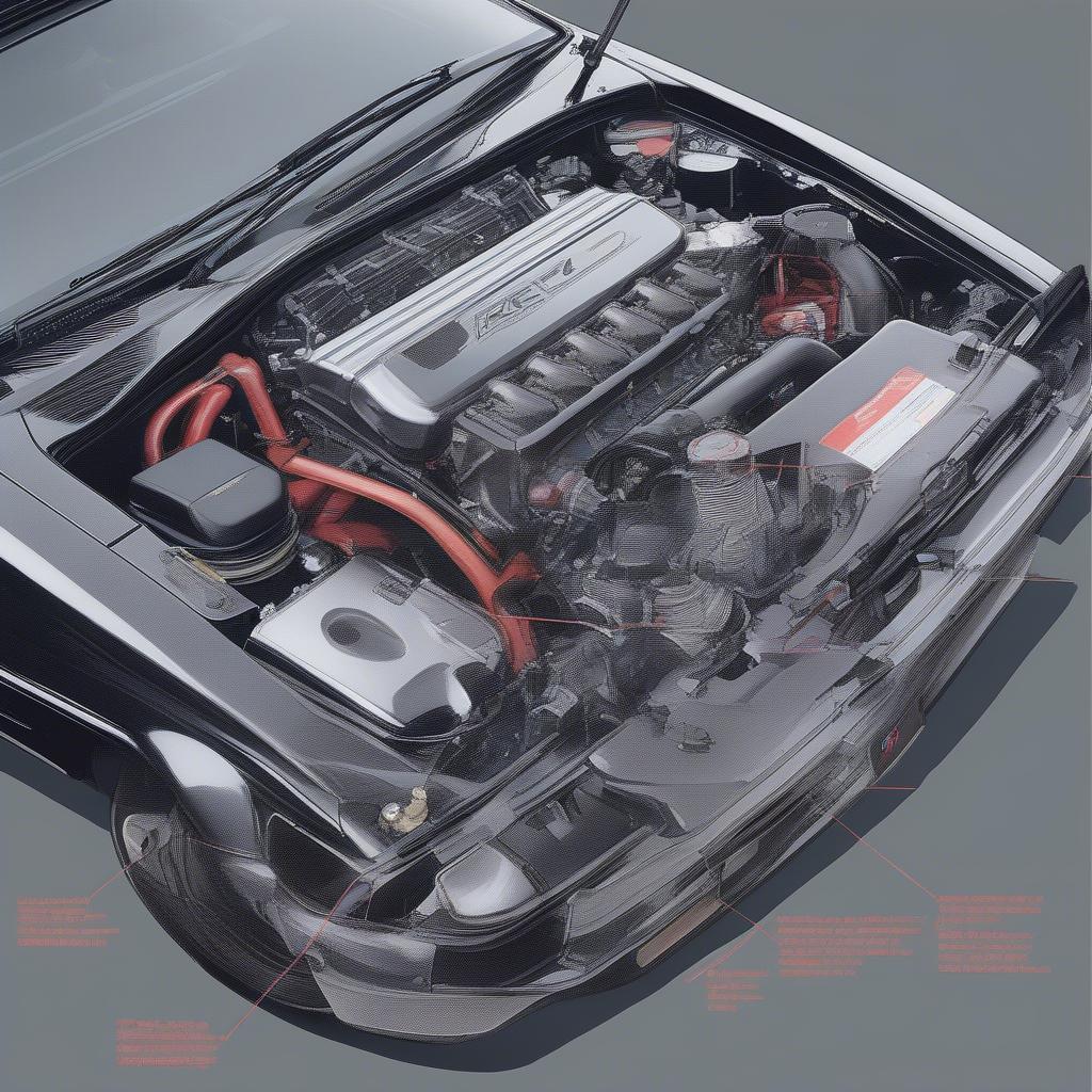 Khoang động cơ Toyota AE86