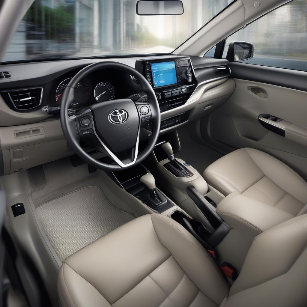 Nội thất sang trọng của Toyota Altis 2020 bản G