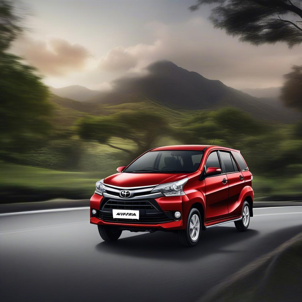 Hình ảnh ngoại thất Toyota Avanza 2019 màu đỏ