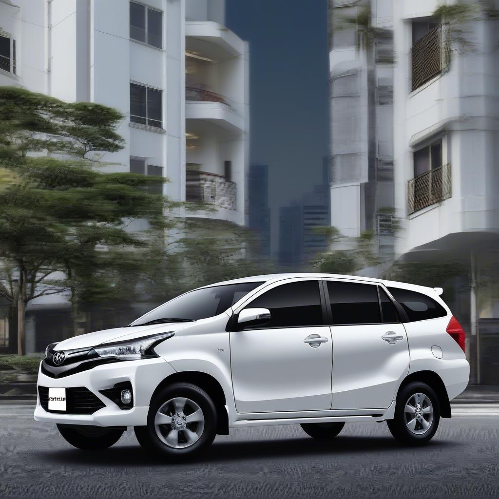 Ngoại thất Toyota Avanza 2020 màu trắng