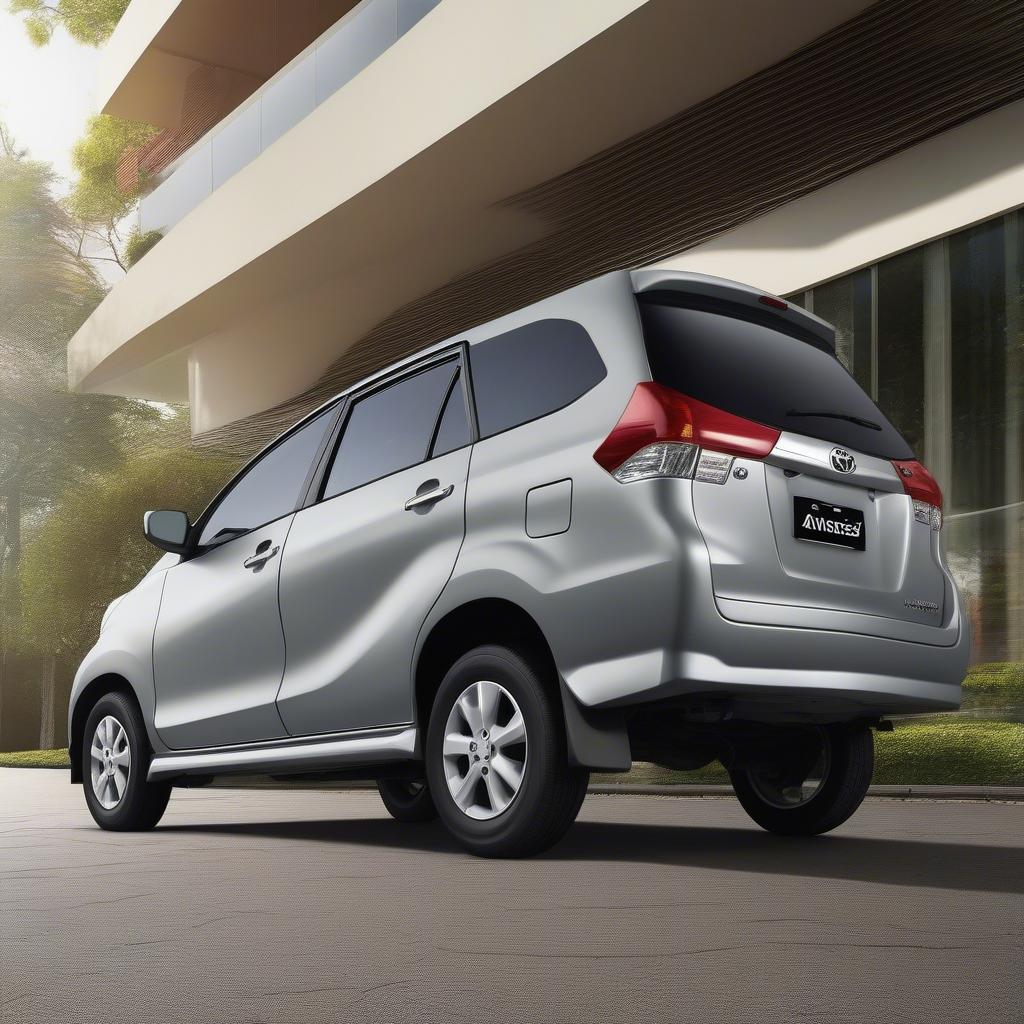 Hình ảnh ngoại thất Toyota Avanza ES với thiết kế hiện đại và năng động.