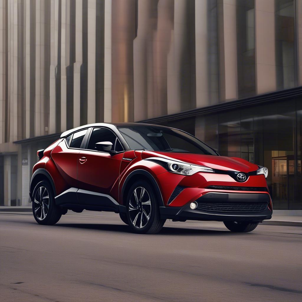 Toyota CHR thiết kế ấn tượng với đường nét sắc cạnh, thể thao và hiện đại, thu hút mọi ánh nhìn trên đường phố.