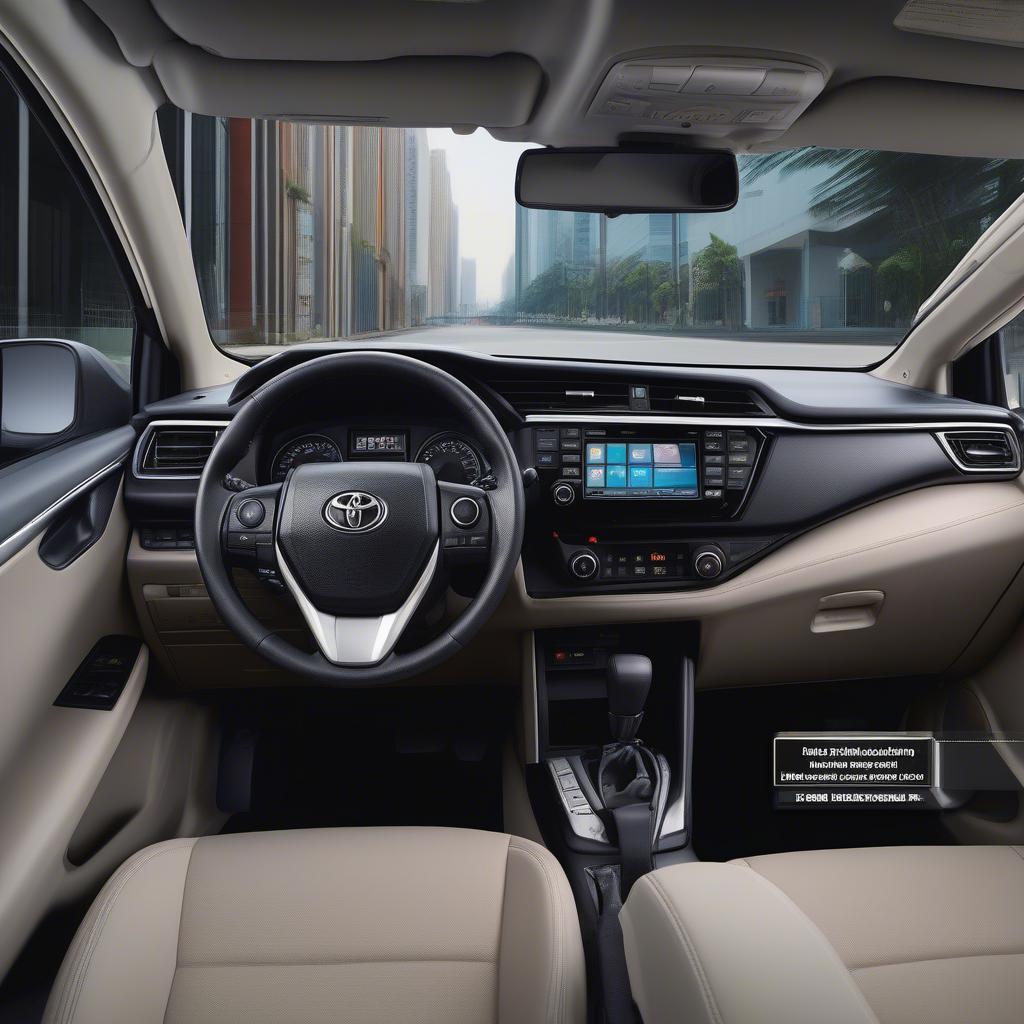 Nội thất Toyota Corolla Altis 2020