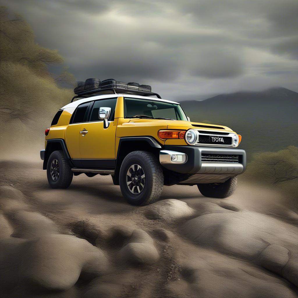 Toyota FJ Cruiser mạnh mẽ trên đường off-road