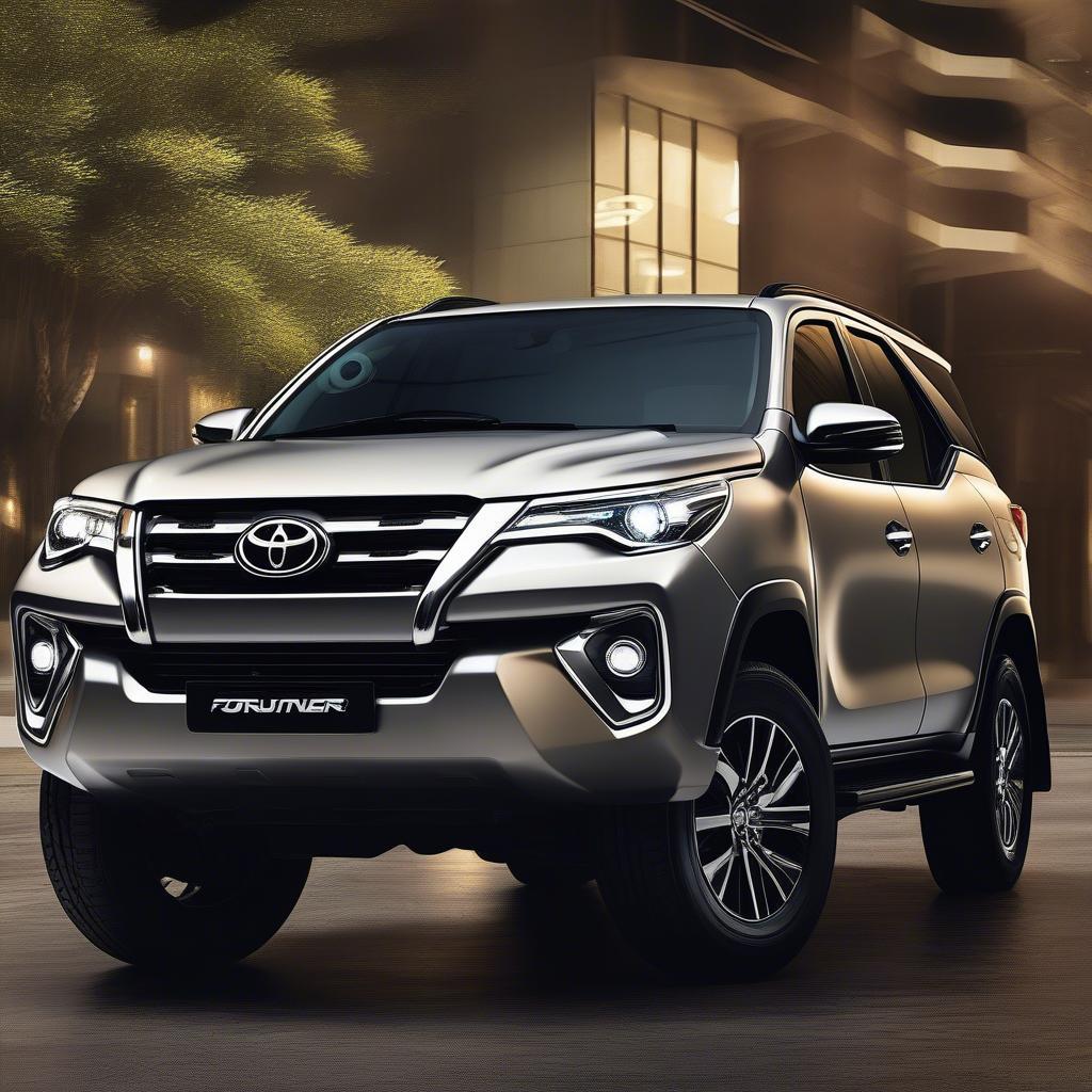 Ngoại thất Toyota Fortuner 2017 mạnh mẽ và hiện đại