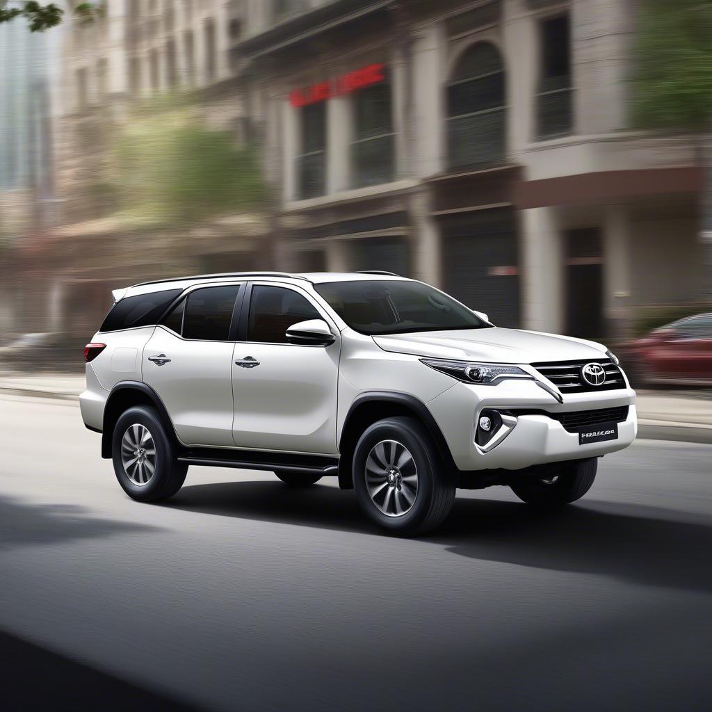 Toyota Fortuner AT màu trắng 2017 ngoại thất