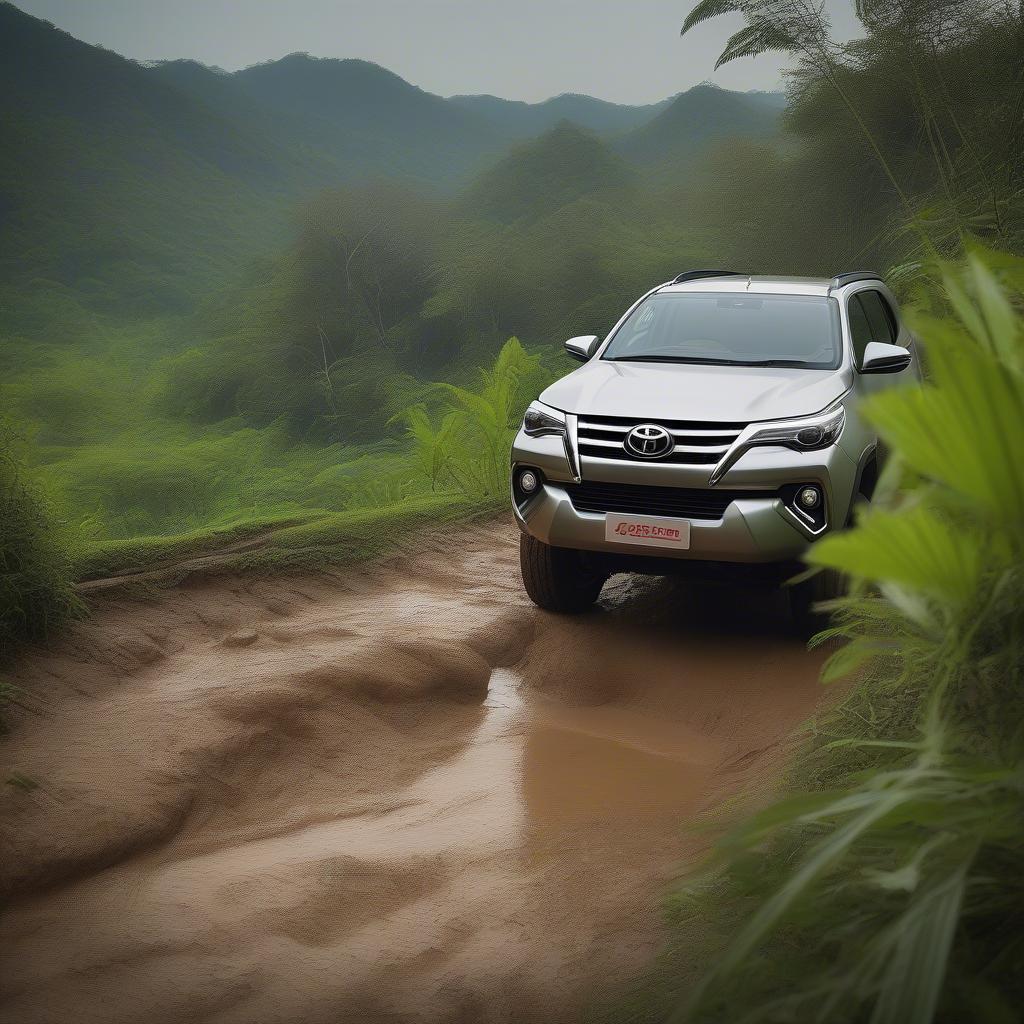 Toyota Fortuner Cần Thơ vượt địa hình