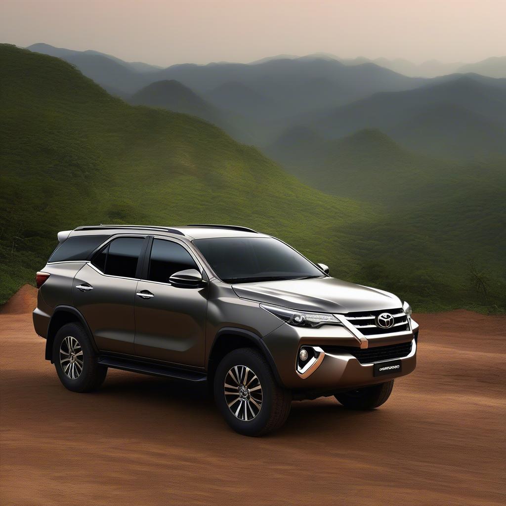 Ngoại thất Toyota Fortuner Ghana mạnh mẽ và sang trọng