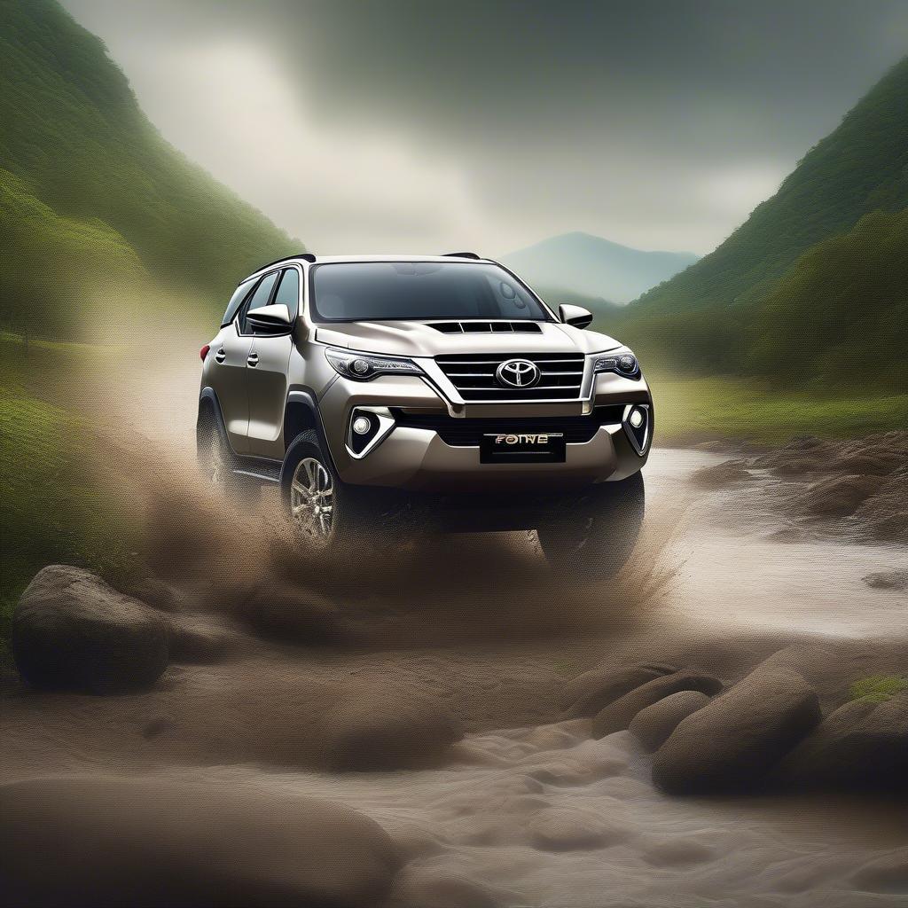 Toyota Fortuner chinh phục địa hình offroad đầy thử thách