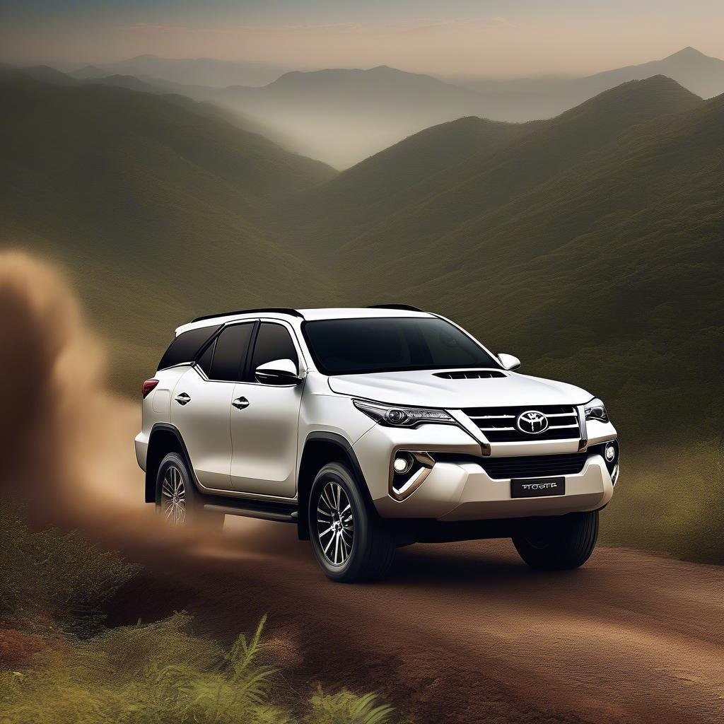 Toyota Fortuner trên đường