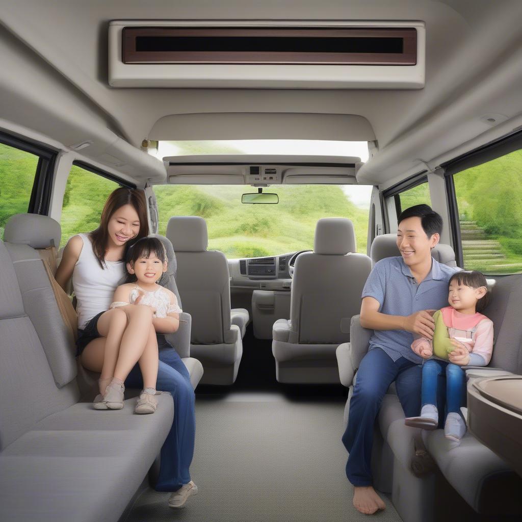 Toyota Hiace 10 chỗ: Gia đình du lịch