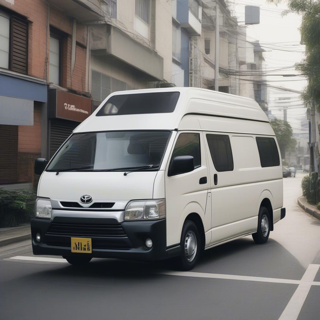 Toyota Hiace 16 chỗ cũ ngoại thất