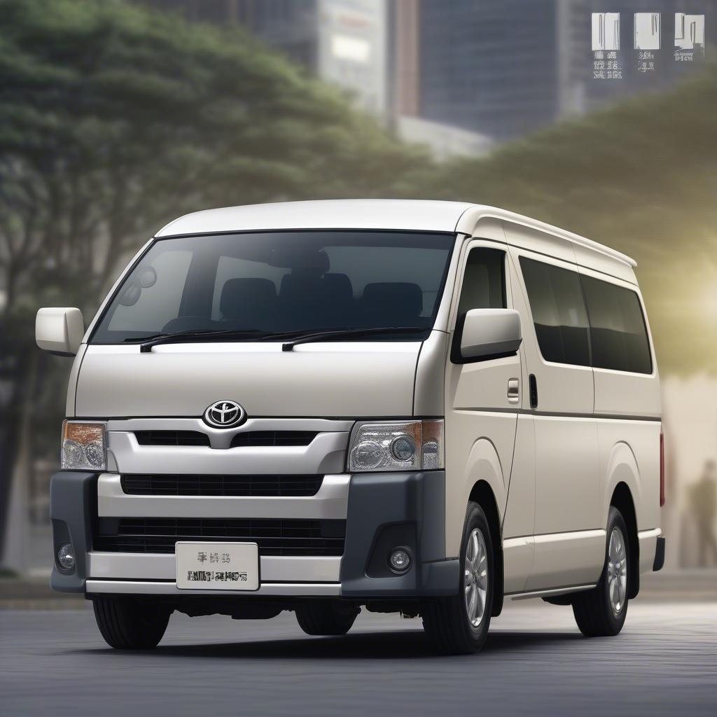 Hình ảnh ngoại thất Toyota Hiace 2014 nhập khẩu Hàn Quốc