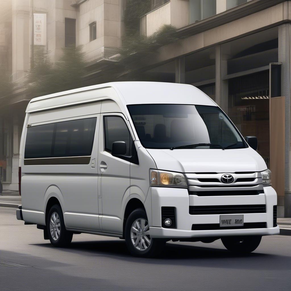 Ngoại thất Toyota Hiace 2018 mạnh mẽ và hiện đại