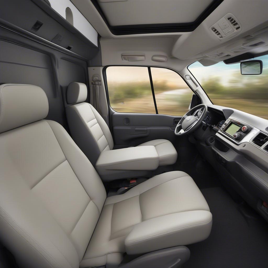 Nội thất Toyota Hiace 2020 Mexico