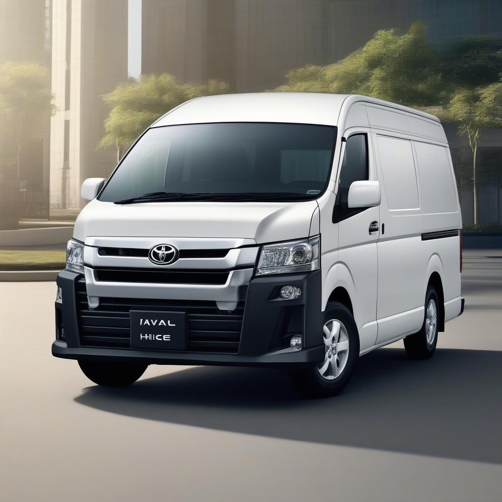 Ngoại thất hiện đại của Toyota Hiace 2020