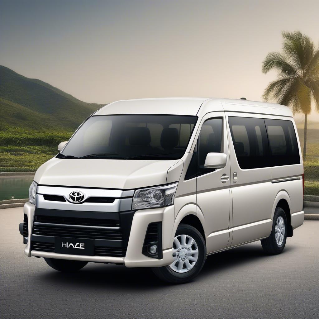 Ngoại thất Toyota Hiace Luxury 2018