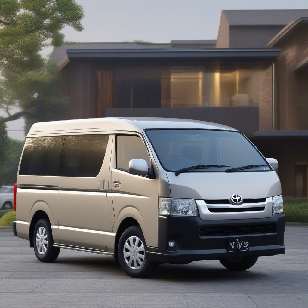 Ngoại thất Toyota Hiace Regius sang trọng và hiện đại