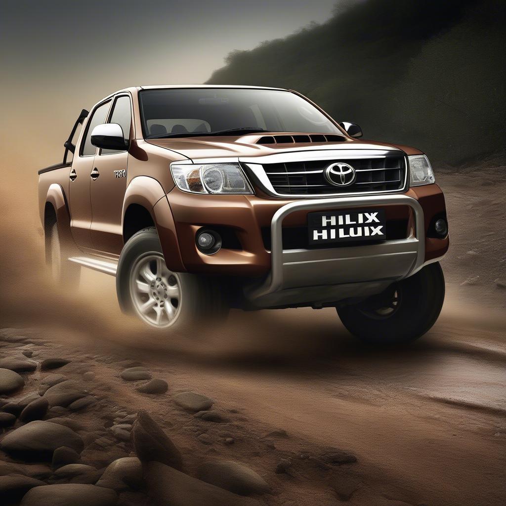 Toyota Hilux 2011 vượt địa hình off-road