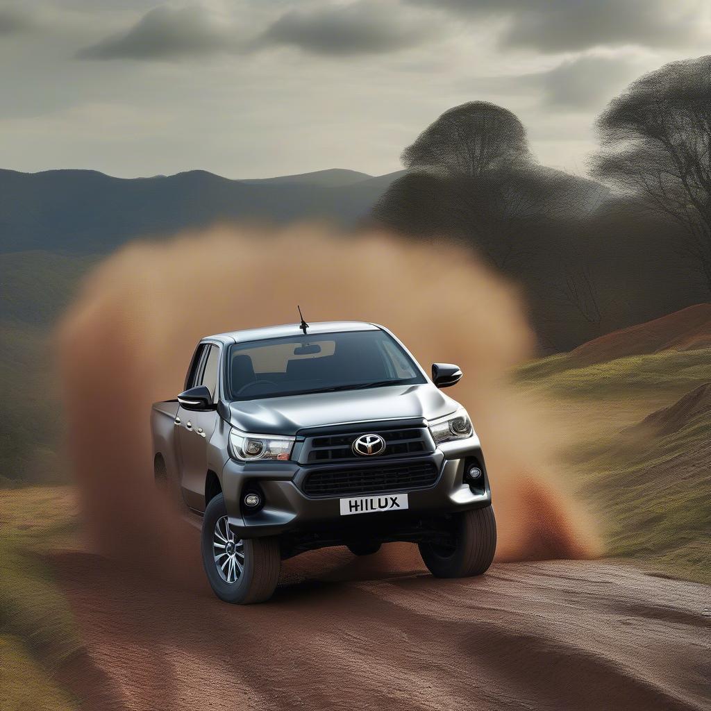 Toyota Hilux 2019 cũ vượt địa hình offroad