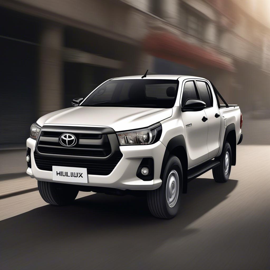 Ngoại thất Toyota Hilux 2.4 E 2019 mạnh mẽ và hiện đại