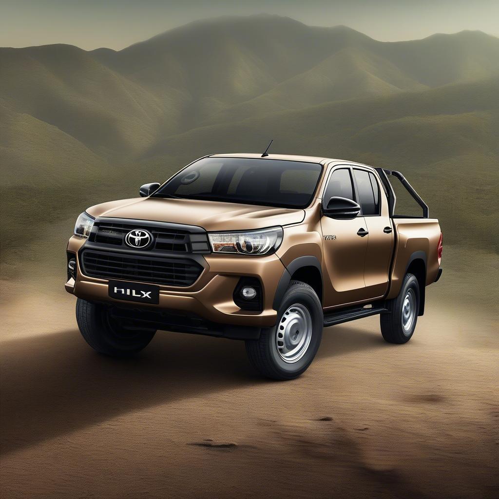 Ngoại thất mạnh mẽ của Toyota Hilux Cabine Simples 2018