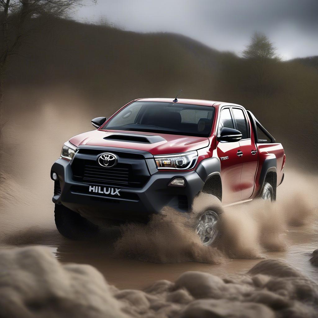 Toyota Hilux chinh phục địa hình offroad