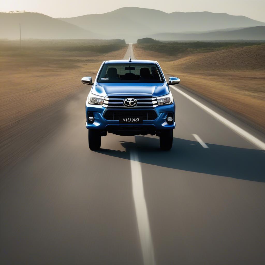 Toyota Hilux Revo 4WD di chuyển trên đường trường