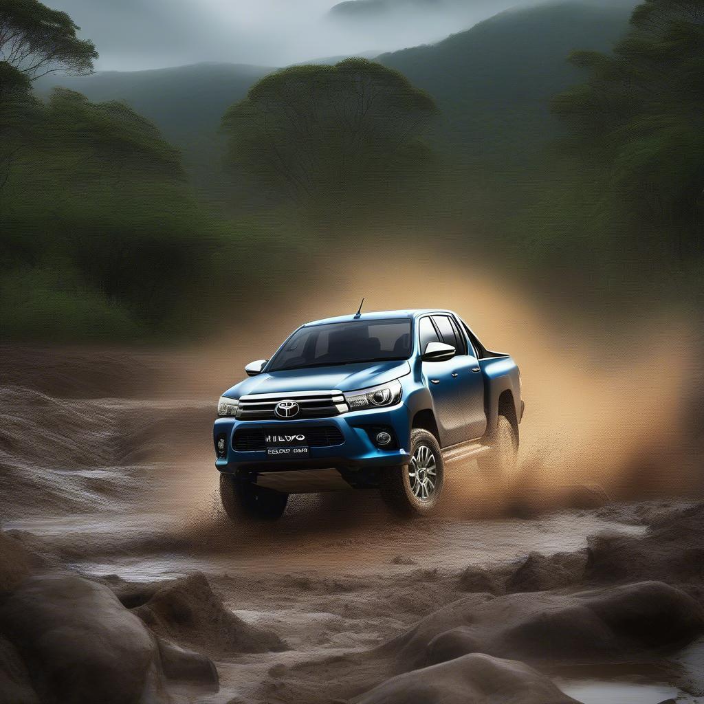 Toyota Hilux Revo chinh phục địa hình offroad